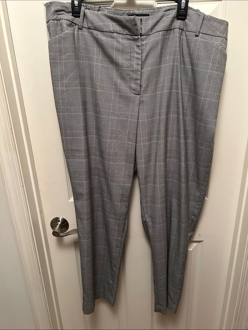 Talbots Gray Glen Plaid Tailored Trousers